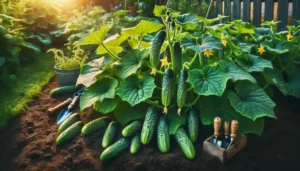 Cucumbers garden