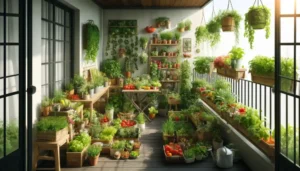 Growing vegetables on Balcony