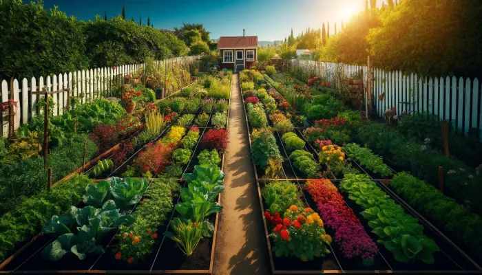 Traditional Row Garden Layout